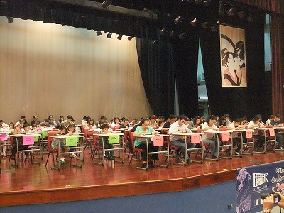 そろばん大会の様子